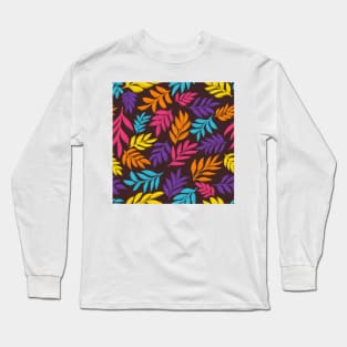 Leaves Pattern Long Sleeve T-Shirt